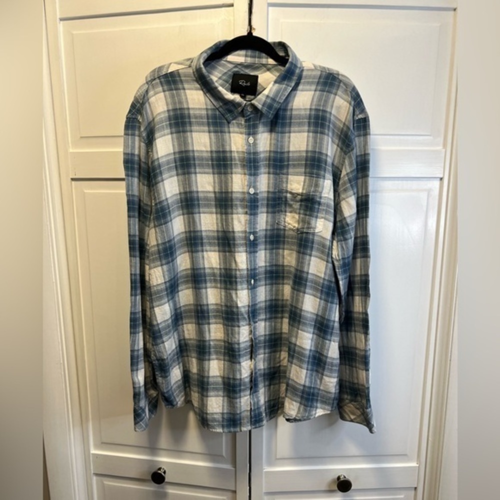 Rails Wyatt Plaid Long Sleeve Button Down Shirt Size Men’s XXL